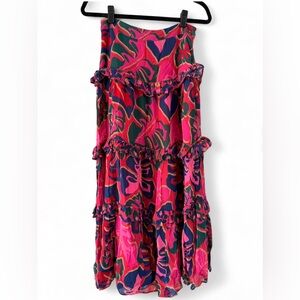 Anthropologie Farm Rio Multicolor Swirl Maxi Skirt-Size M